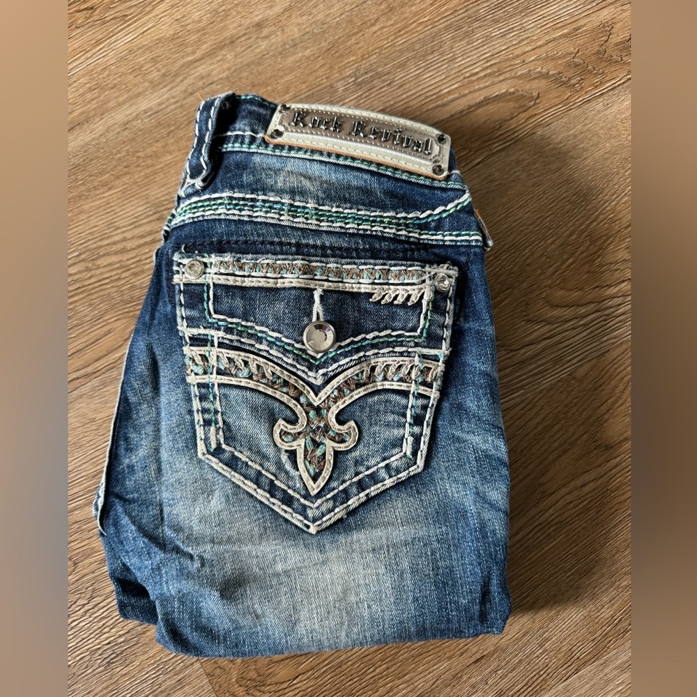 Rock Revival Ankle skinny Jeans. Size 26.